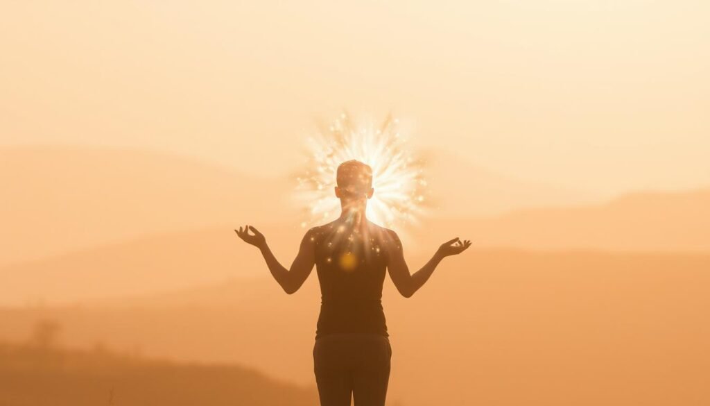 A serene scene of emotional detachment, with a figure in the foreground releasing a glowing, ethereal energy. The background is a warm, soft-focus landscape, conveying a sense of tranquility and inner peace. The lighting is gentle, creating a hazy, dreamlike atmosphere. The focal point is the figure, their posture and gestures suggesting a letting go of attachments, a shedding of emotional burdens. The energy they release radiates outward, dissolving into the surroundings, representing the process of detachment and the reclamation of personal power. A serene scene of emotional detachment, with a figure in the foreground releasing a glowing, ethereal energy. The background is a warm, soft-focus landscape, conveying a sense of tranquility and inner peace. The lighting is gentle, creating a hazy, dreamlike atmosphere. The focal point is the figure, their posture and gestures suggesting a letting go of attachments, a shedding of emotional burdens. The energy they release radiates outward, dissolving into the surroundings, representing the process of detachment and the reclamation of personal power.