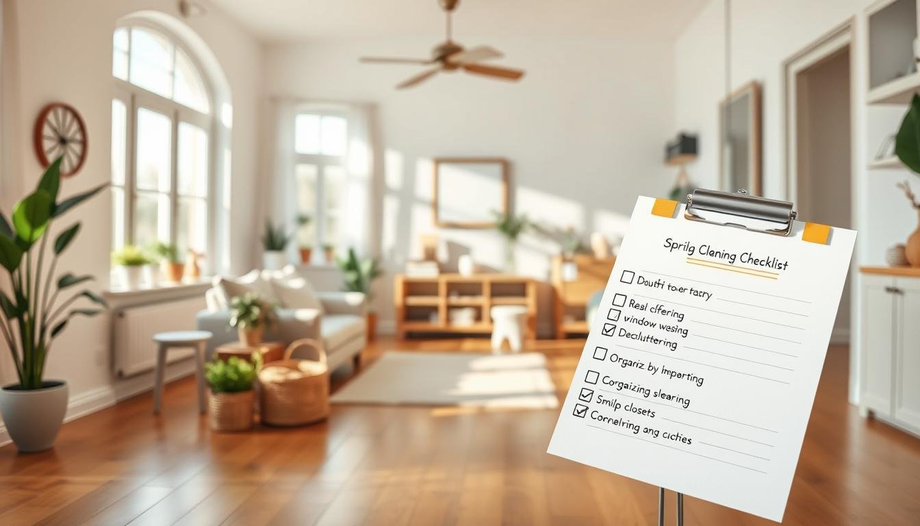 checklist simples de limpeza de primavera para sua casa