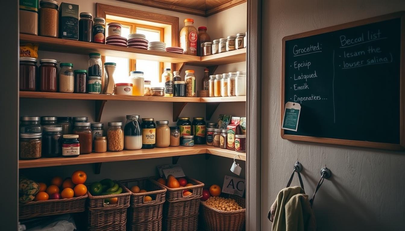 como organizar uma pequena despensa de cozinha
