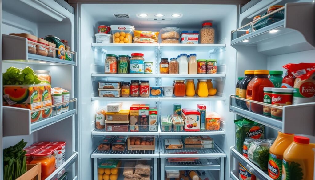 geladeira organizada