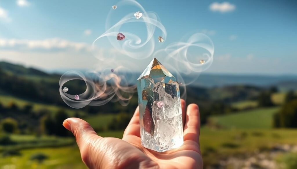 limpeza e energização de cristais