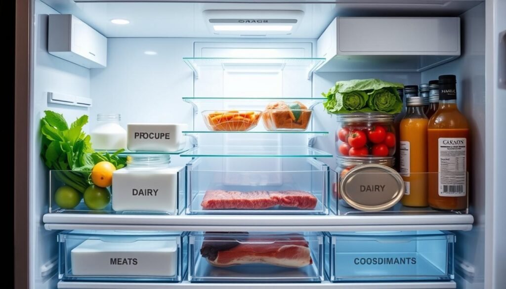 organização por zonas geladeira