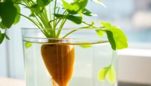 plantar batata doce na água