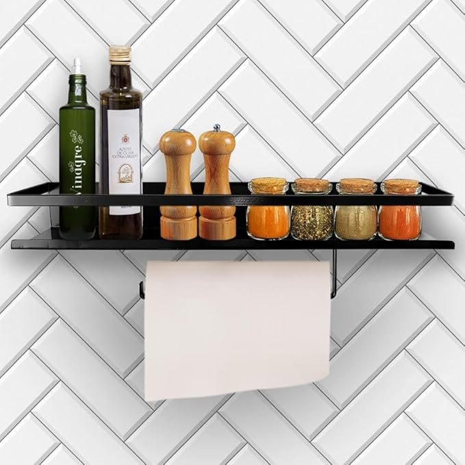 Prateleira de Cozinha Porta Tempero – organização vertical com estilo