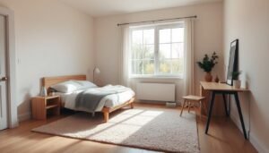 tamanho mínimo de quarto