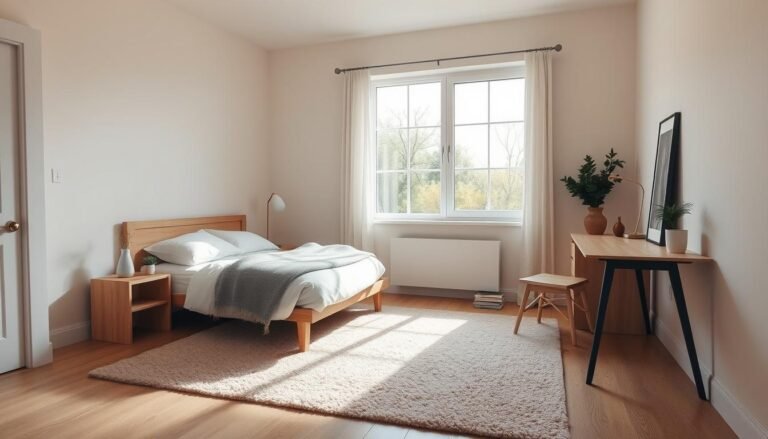 tamanho mínimo de quarto