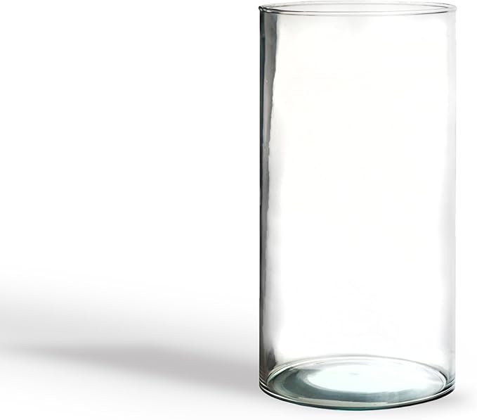 Vaso Vidro Transparente Cilíndrico