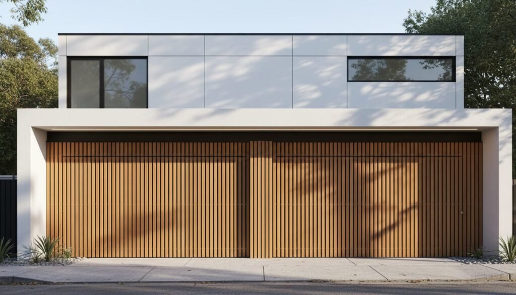 modelo de garagem brises verticais