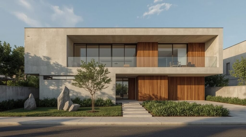 fachadas de casas modernas - linhas retas