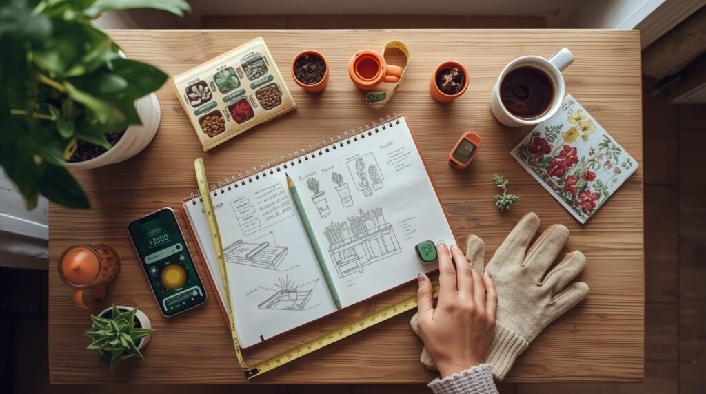 planejamento para montar uma horta em apartamento