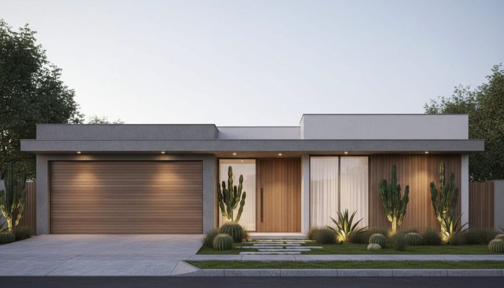 garagem lateral simples e funcional