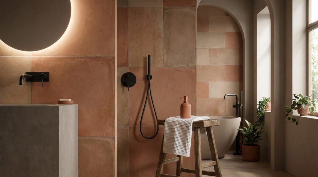 Cozinhas e banheiros: Revestimentos que remetem à natureza