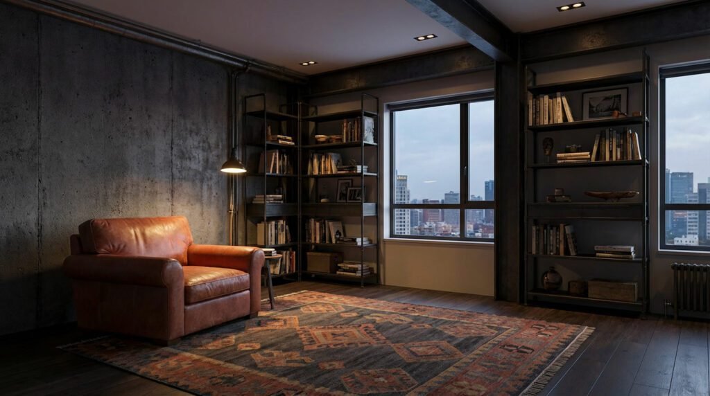 Estilo Contemporâneo: A combinação de terracota com cinza e metal