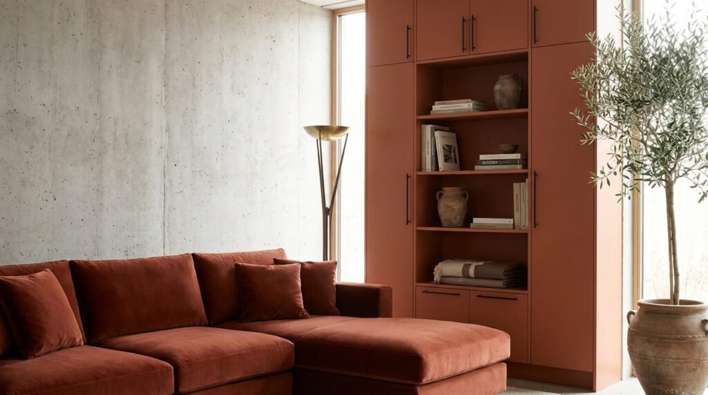 Móveis pautados pela cor: Do sofá de veludo aos móveis planejados
