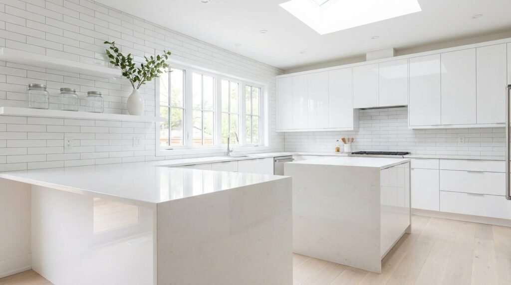 Cozinha Americana Clean (Totalmente Branca)