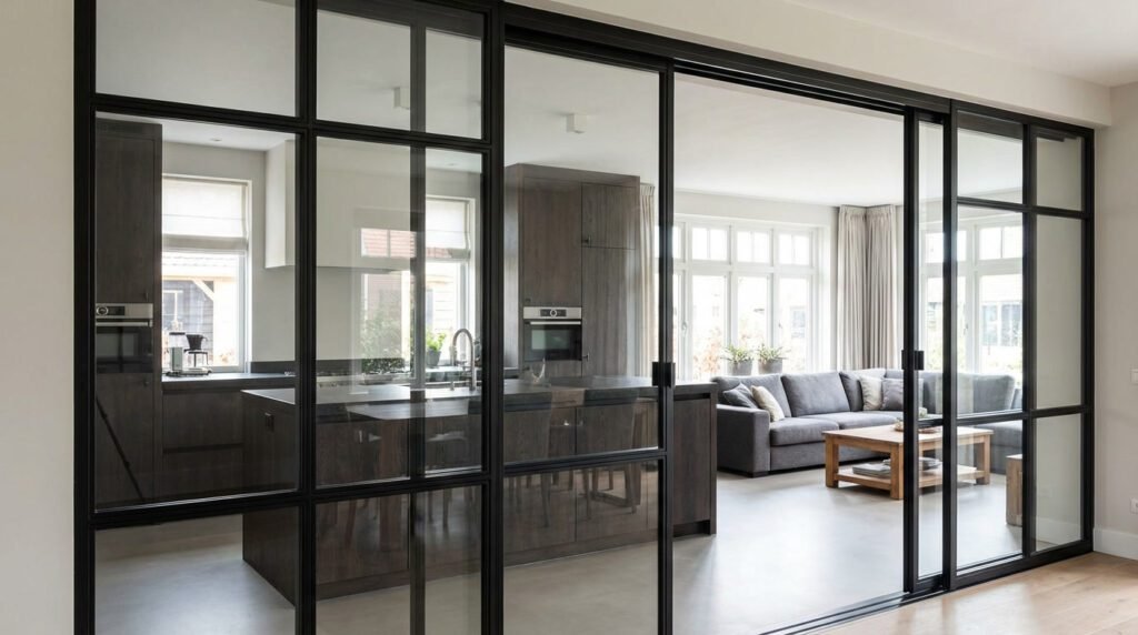 Cozinha Americana Integrada com Vidro