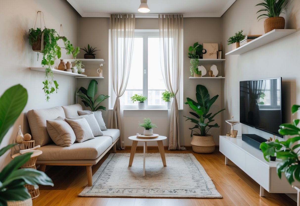 decoração de sala pequena