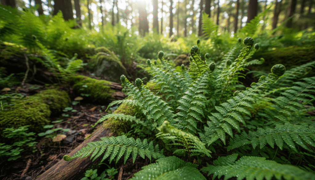 Samambaias em ambiente natural
