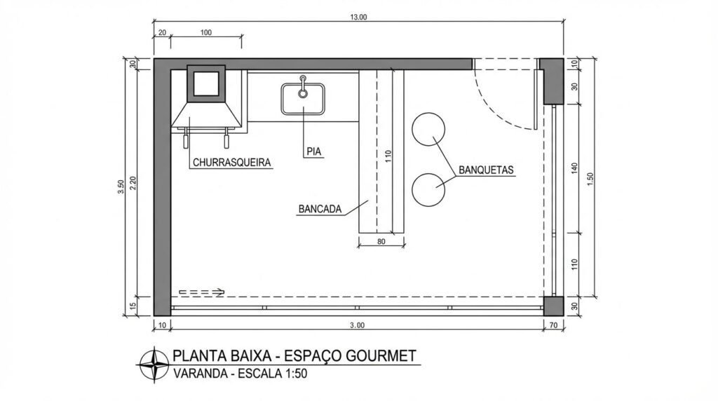 lazer integrado em varanda loft