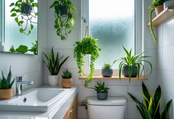 plantas para banheiros pequenos