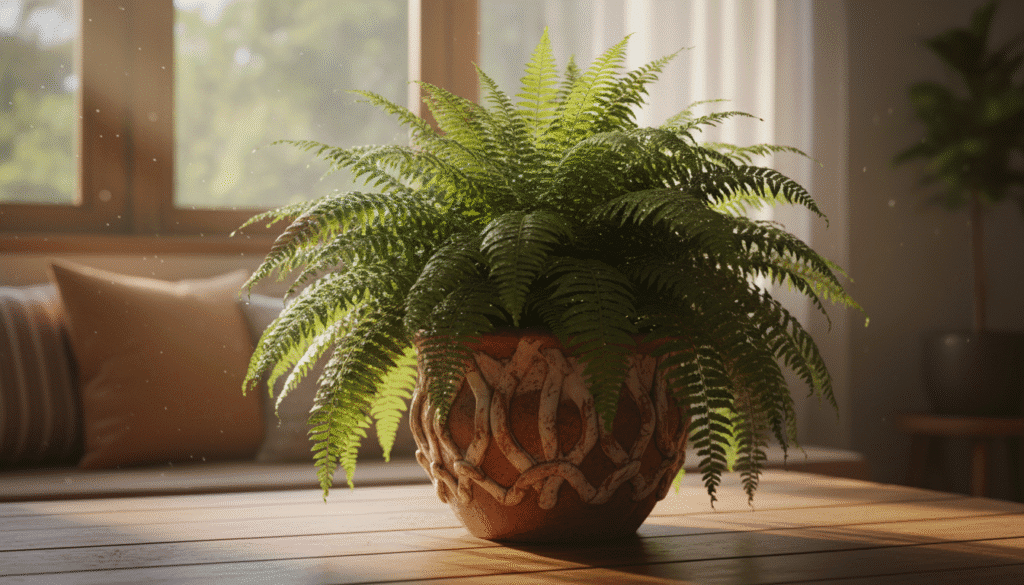 samambaia americana em vaso